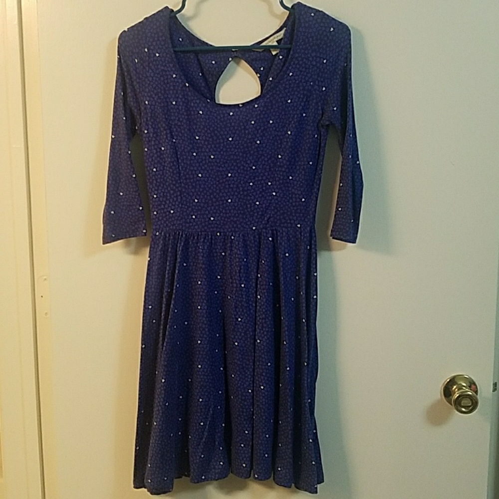 LC blue heart pattern dress